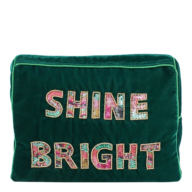 My Doris Green Shine Bright Letters Wash Bag