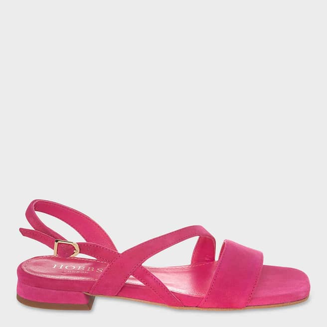 Hobbs London Pink Mila Leather Sandals
