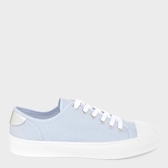 Hobbs London Pale Blue Bess Cotton Trainers