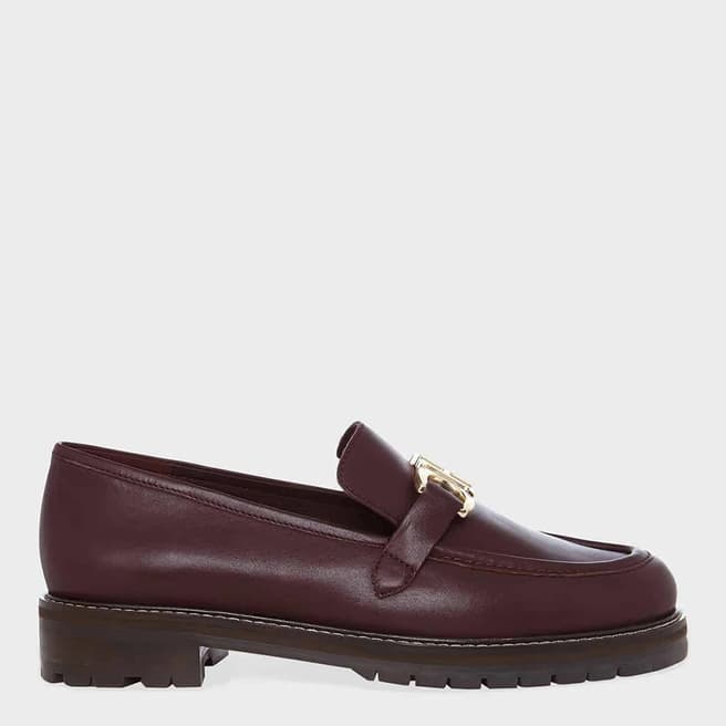 Hobbs London Brown Peyton Leather Loafers