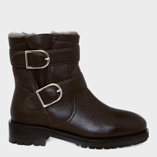 Hobbs London Brown Otto Ankle Boots