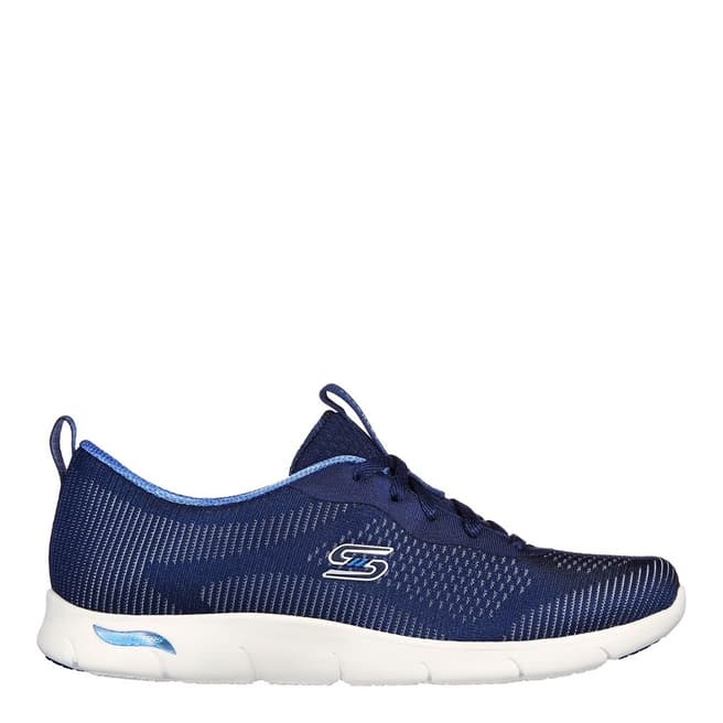 Skechers Navy Arch Fit Refine Classy Doll Trainers