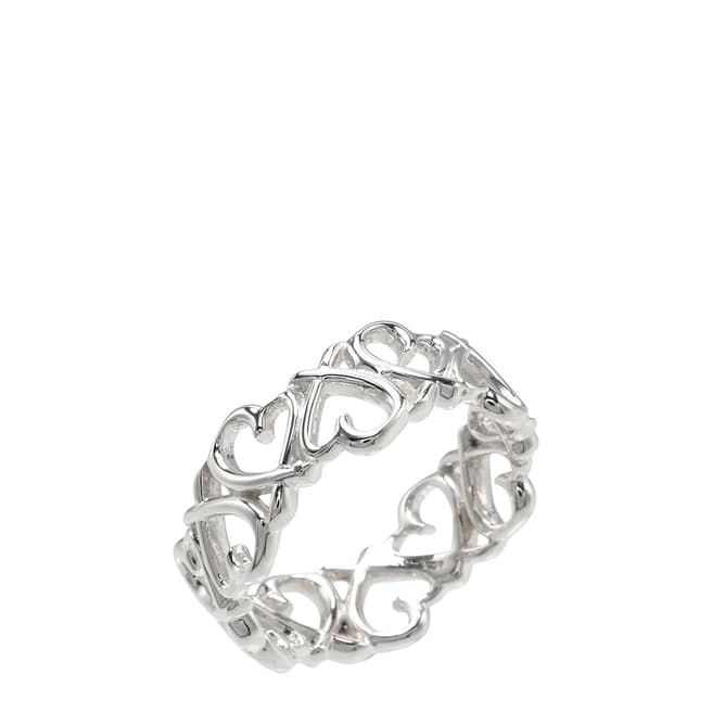 Vintage Tiffany & Co Silver Loving Heart Ring