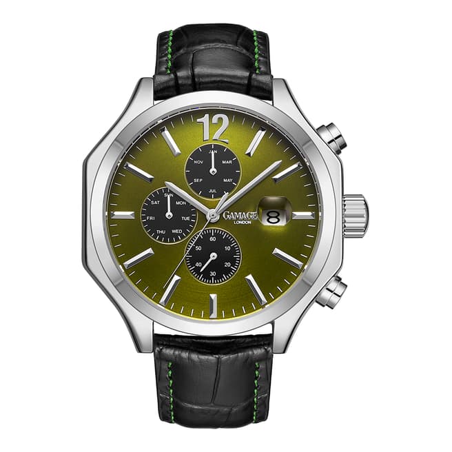 Gamages of London Gamages Of London Limited Edition Hand Assembled Opulence Automatic Steel Olive