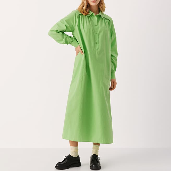 Part Two Green Smilla Cotton Dress 