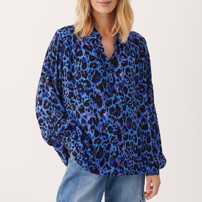 Part Two Blue Valina Blouse