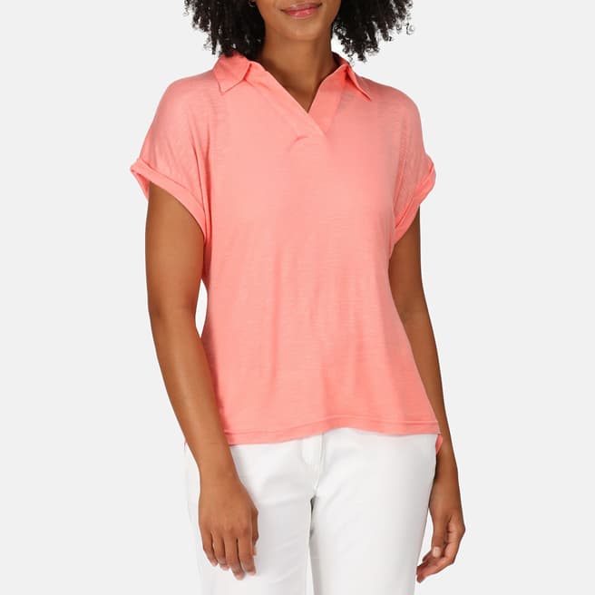 Regatta Pink Lupine Collard T-Shirt