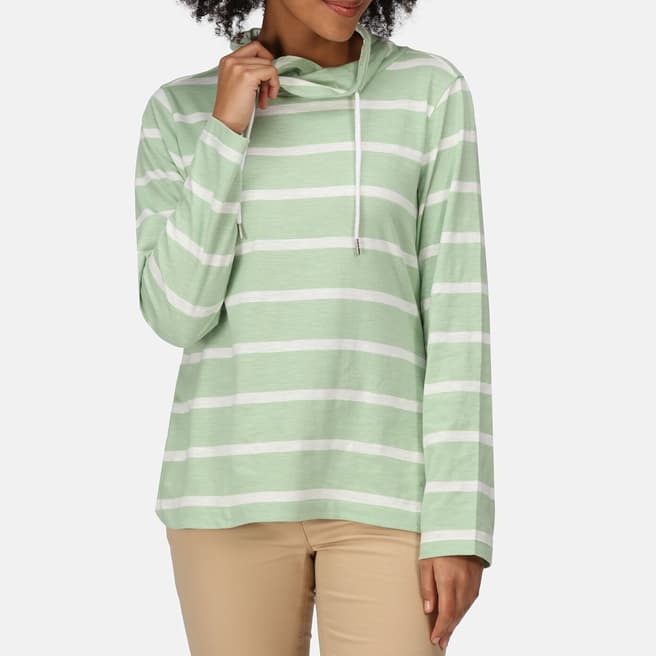 Regatta Green Helvine Striped Sweatshirt