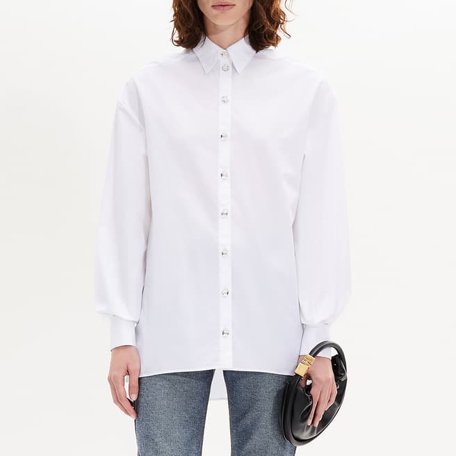 Sonia Rykiel White Bonnet Long Sleeve Shirt