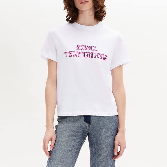 Sonia Rykiel White Slogan T-Shirt