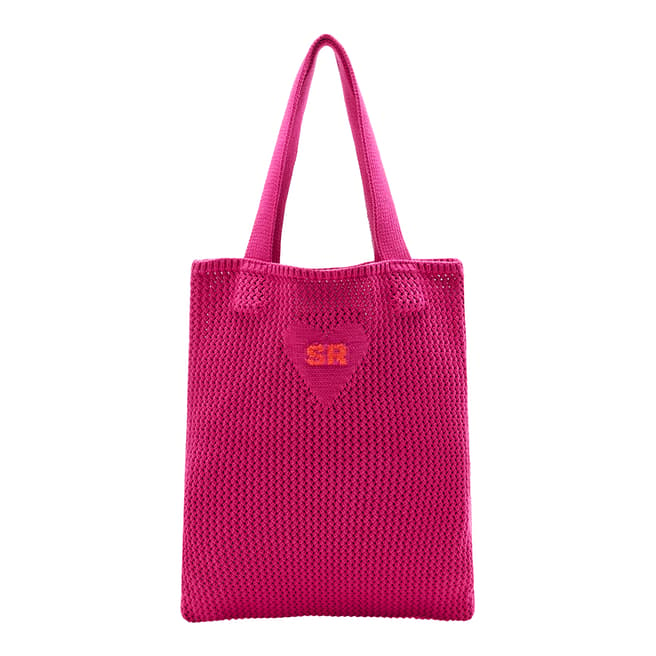 Sonia Rykiel Pink Crochet Tote Bag