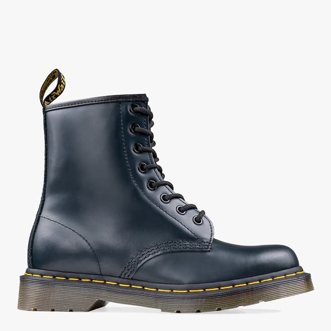 Dr Martens Unisex Blue Unisex 1460 Smooth Leather Lace Up Boots