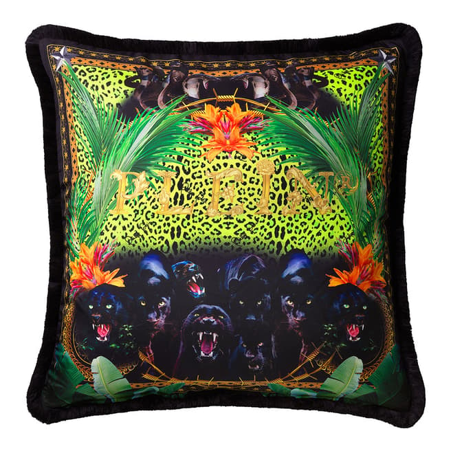 EICHHOLTZ X PHILIPP PLEIN Silk Jungle Cushion, 70x70cm