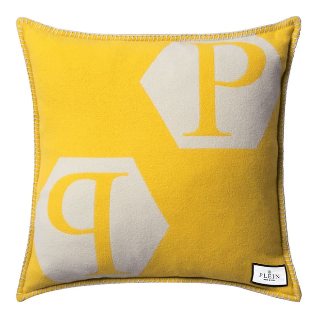 EICHHOLTZ X PHILIPP PLEIN Yellow Cashmere PP Cushions, 65x65cm