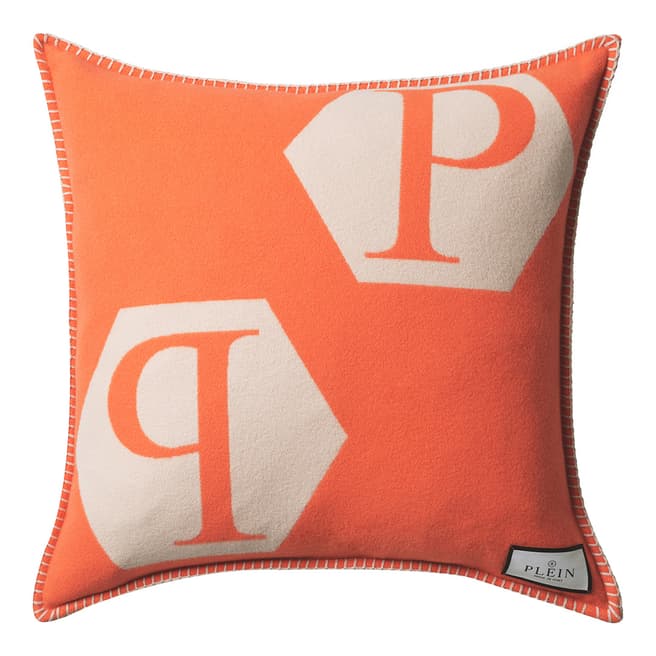 EICHHOLTZ X PHILIPP PLEIN Orange Cashmere PP Cushions, 65x65cm