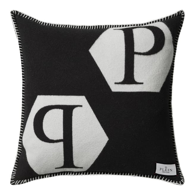 EICHHOLTZ X PHILIPP PLEIN Black Cashmere PP Cushions, 65x65cm