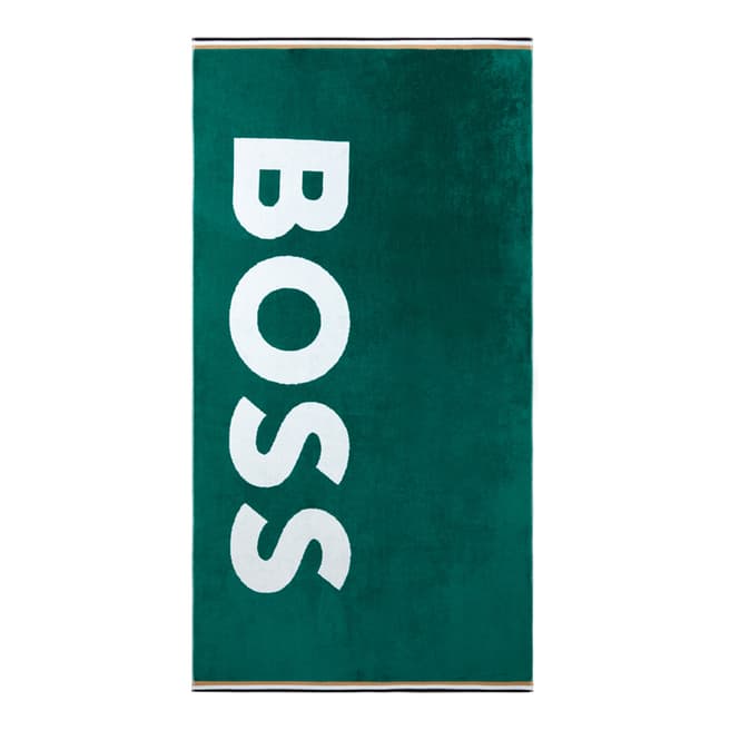 Hugo Boss HB Font Everglade Beach Towel