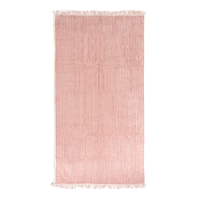 Business & Pleasure Co Laurens Stripe Beach Towel, Pink