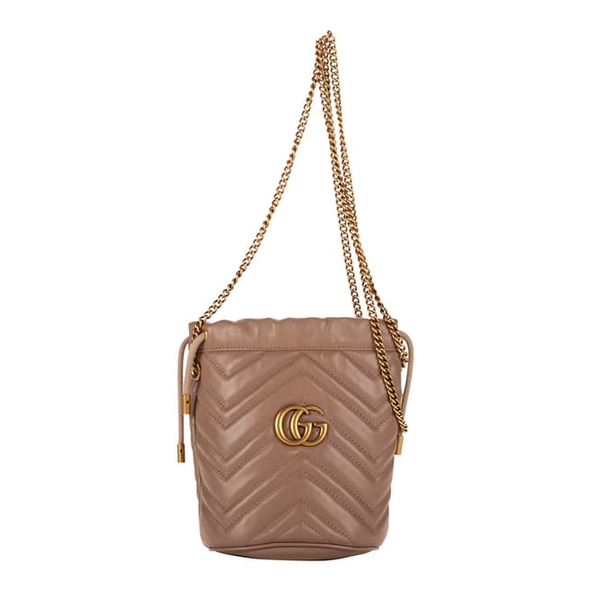 Vintage Gucci Dusky Rose Marmont Bucket Shoulder Bag
