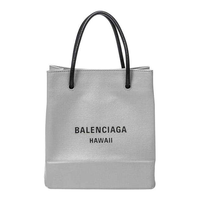 Vintage Balenciaga Gray Xxs Hawaii Shopping Tote Shoulder Bag