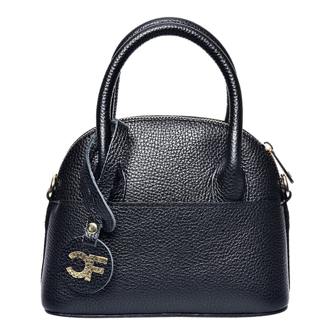 Carla Ferreri Black Leather Handbag