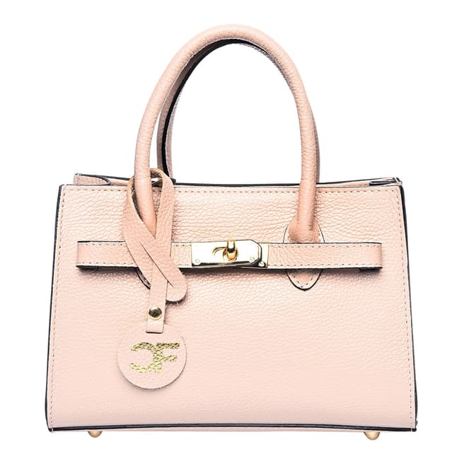 Carla Ferreri Pink Italian Leather Shoulder Bag