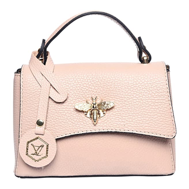 Luisa Vannini Pink Italian Leather Crossbody bag