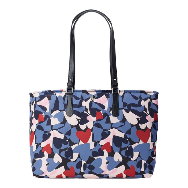 Kate Spade Taylor Heart Party Printed Fabric Large Tote