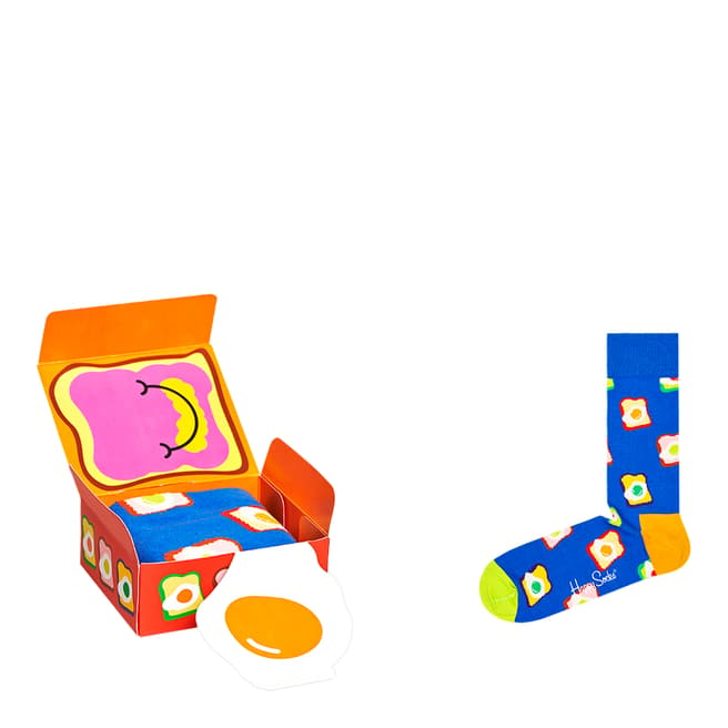Happy Socks Multi 1-Pack Toasted Egg Socks Gift Box