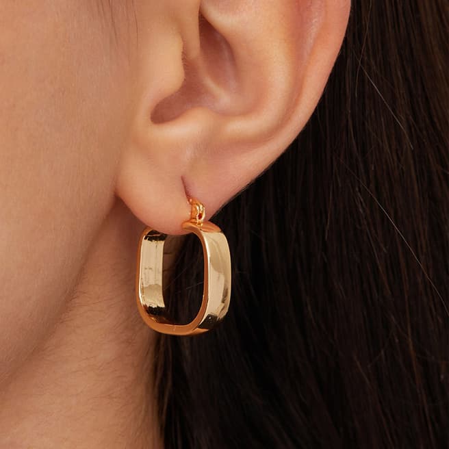 Elika Gold Hoop Earring