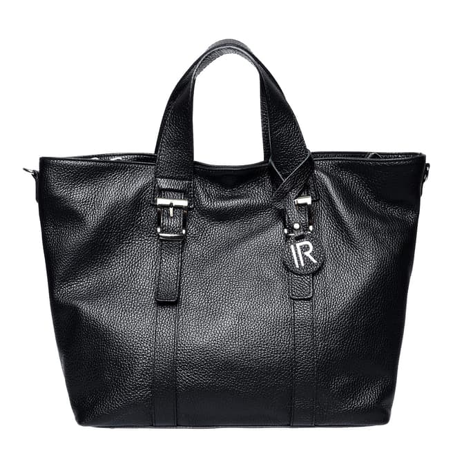 Isabella Rhea Black Leather Handbag