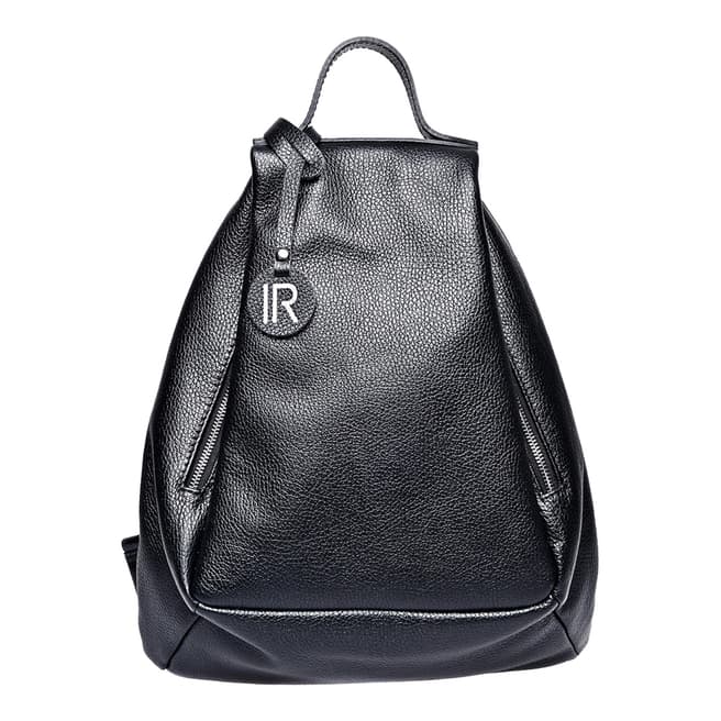 Isabella Rhea Black Leather Backpack