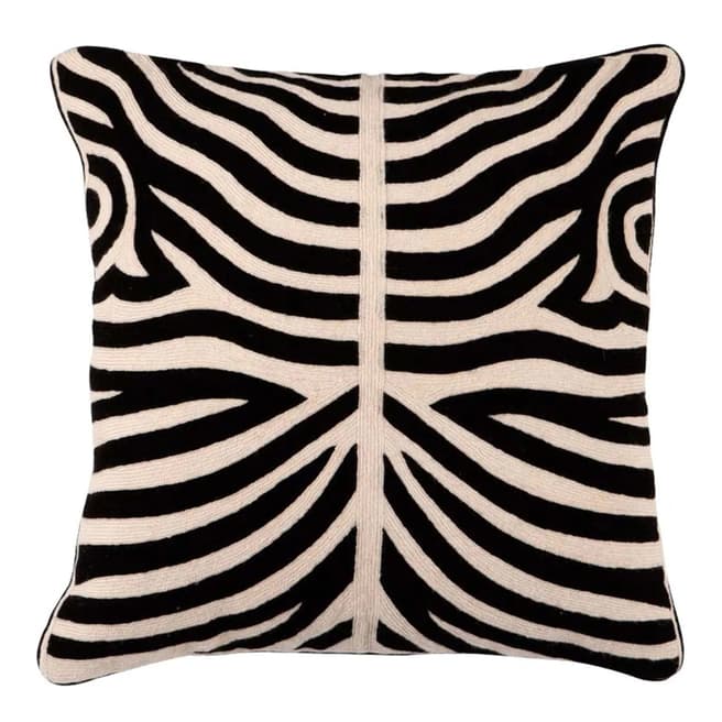 Eichholtz Zebra Black Cushion, 50 x 50 cm