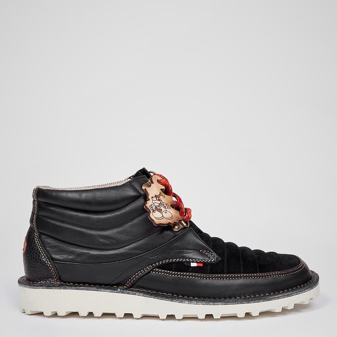 POD Black Nevis Leather Lace Up Shoes