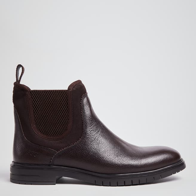 POD Brown Chester Leather Chelsea Boot