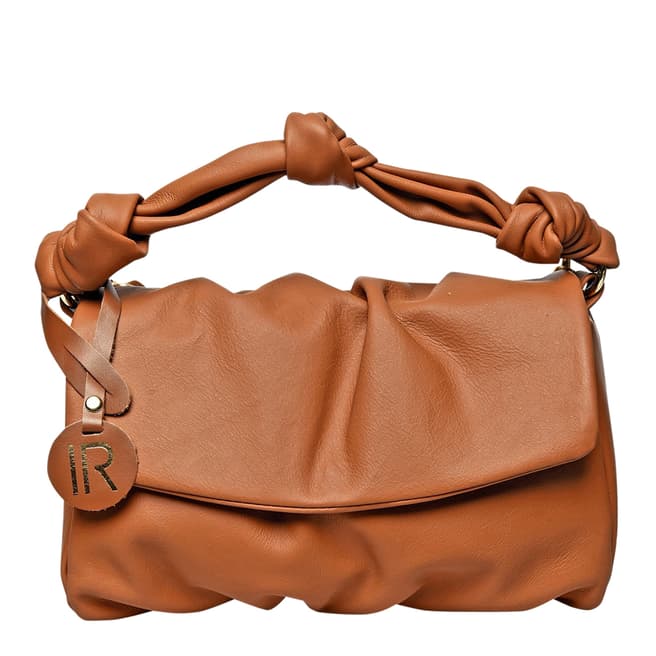 Isabella Rhea Brown Italian Leather Crossbody Bag