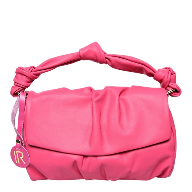 Isabella Rhea Pink Italian Leather Crossbody Bag