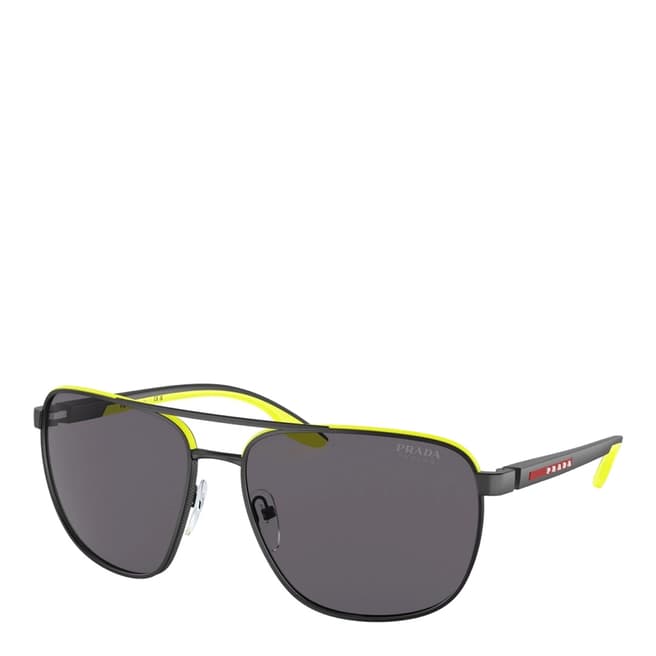 Prada Men's Gunmetal Prada Sunglasses 61mm