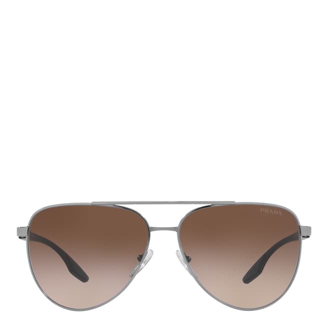 Prada Men's Gunmetal Prada Sunglasses 61mm