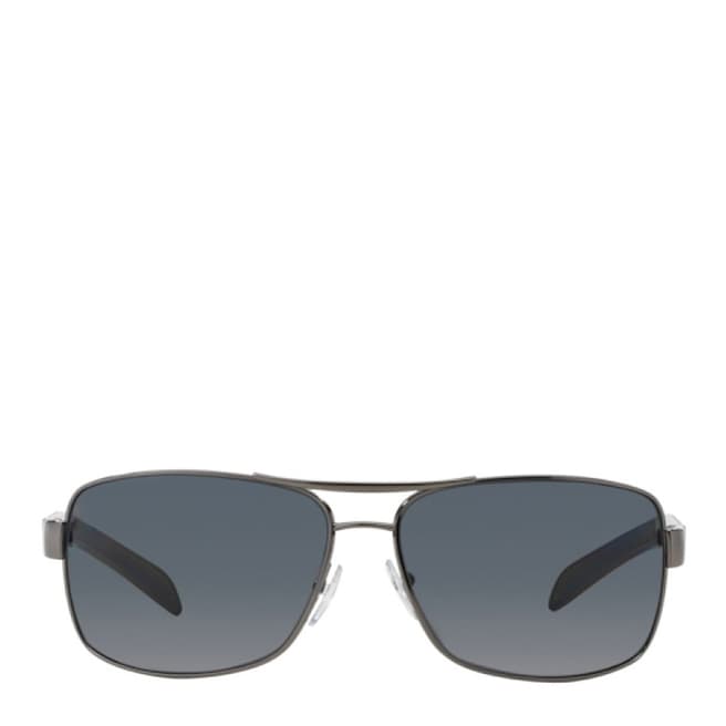 Prada Men's Gunmetal Prada Sunglasses 65mm