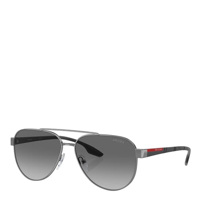 Prada Men's Gunmetal Prada Sunglasses 58mm