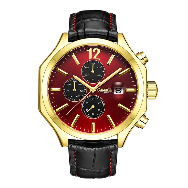 Gamages of London Men's Gamages Of London Opulence Gold Watch 45mm