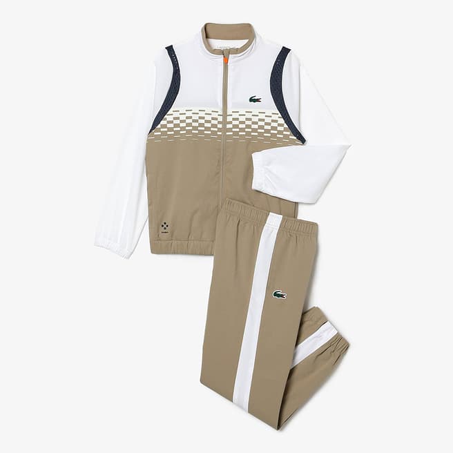 Lacoste Teen Boy's White 2 Piece Tracksuit