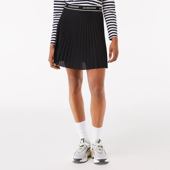 Lacoste Black Pleated Mini Skirt