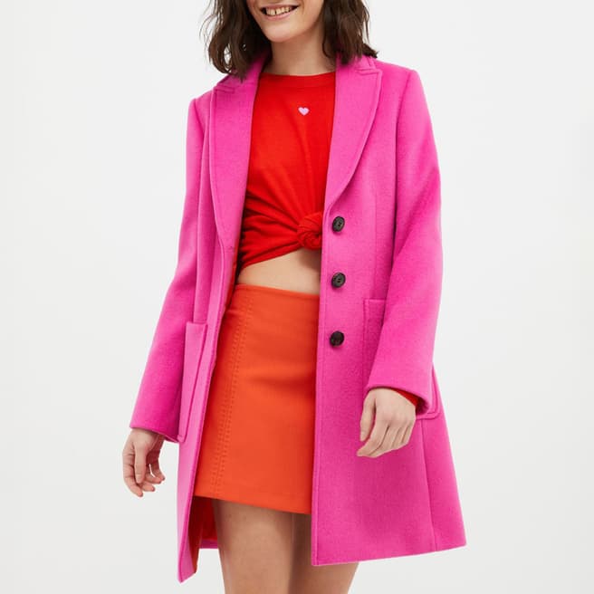 Max&Co. Pink Orbaco Button Coat