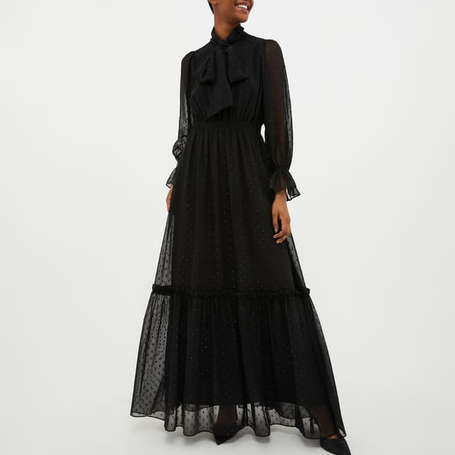Max&Co. Black Sheer Sabbiato Dress