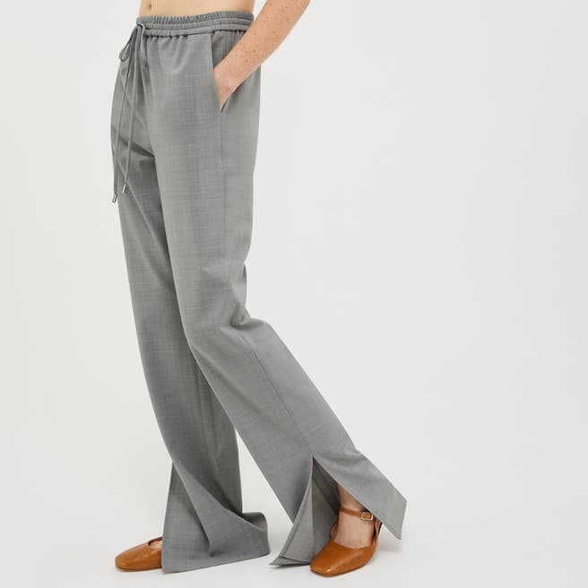 Max&Co. Grey Wool Blend Grissino Trouser