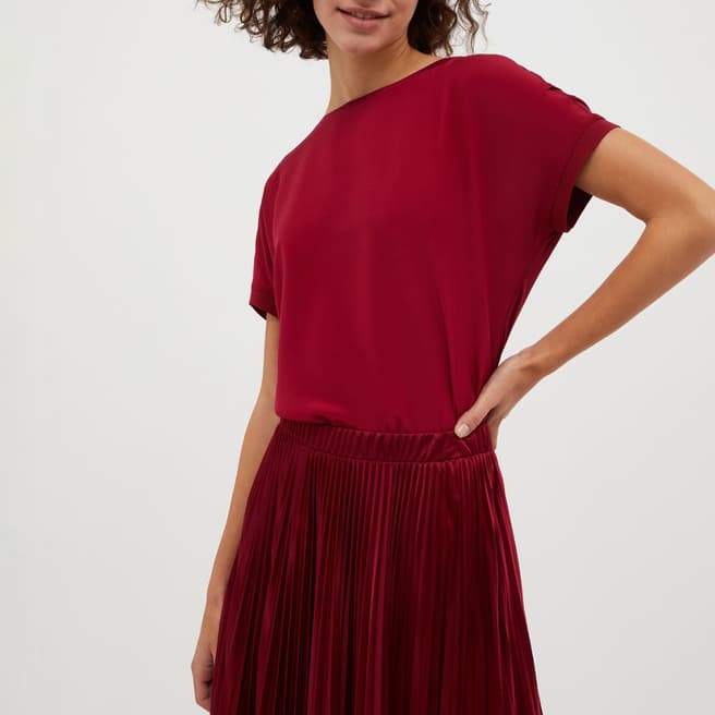 Max&Co. Red Silk Top