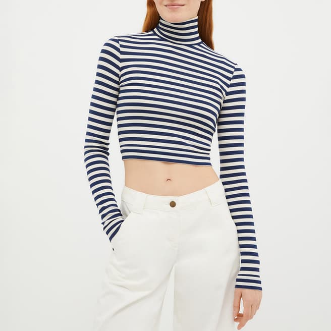Max&Co. Navy Striped Antille Top