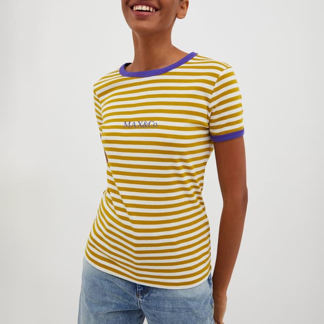 Max&Co. Yellow Stripe TShirt